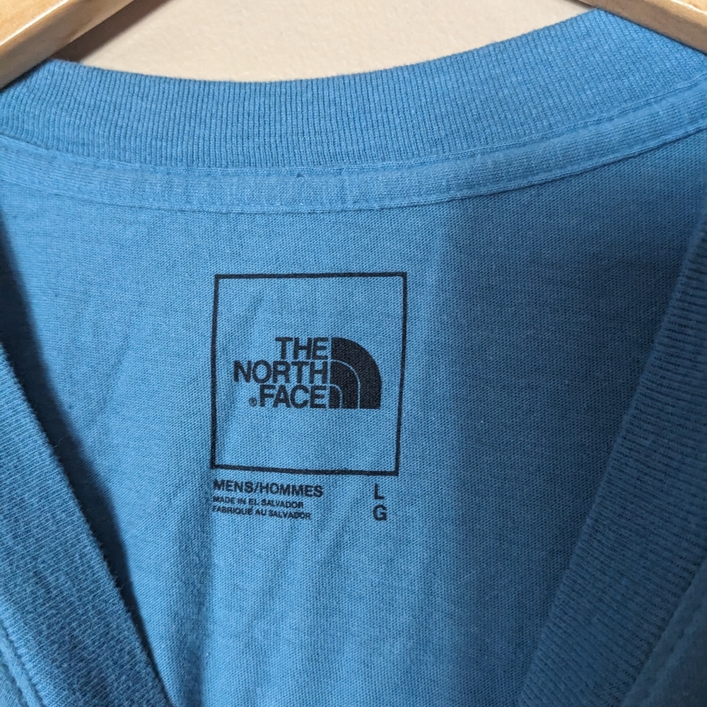 The North Face Men's Logo Graphic Long Sleeve Tee Shirt Blue Size Large - Picture 4 of 5